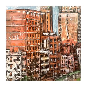 Serious Street, 2026, 6 x 6 in